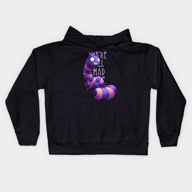 Cheshire cat Kids Hoodie by TiluneChacon